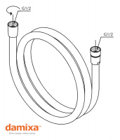 FLEXO DUCHA EASYFLEX DAMIXA MEDIDAS